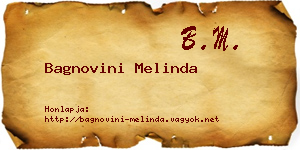 Bagnovini Melinda névjegykártya